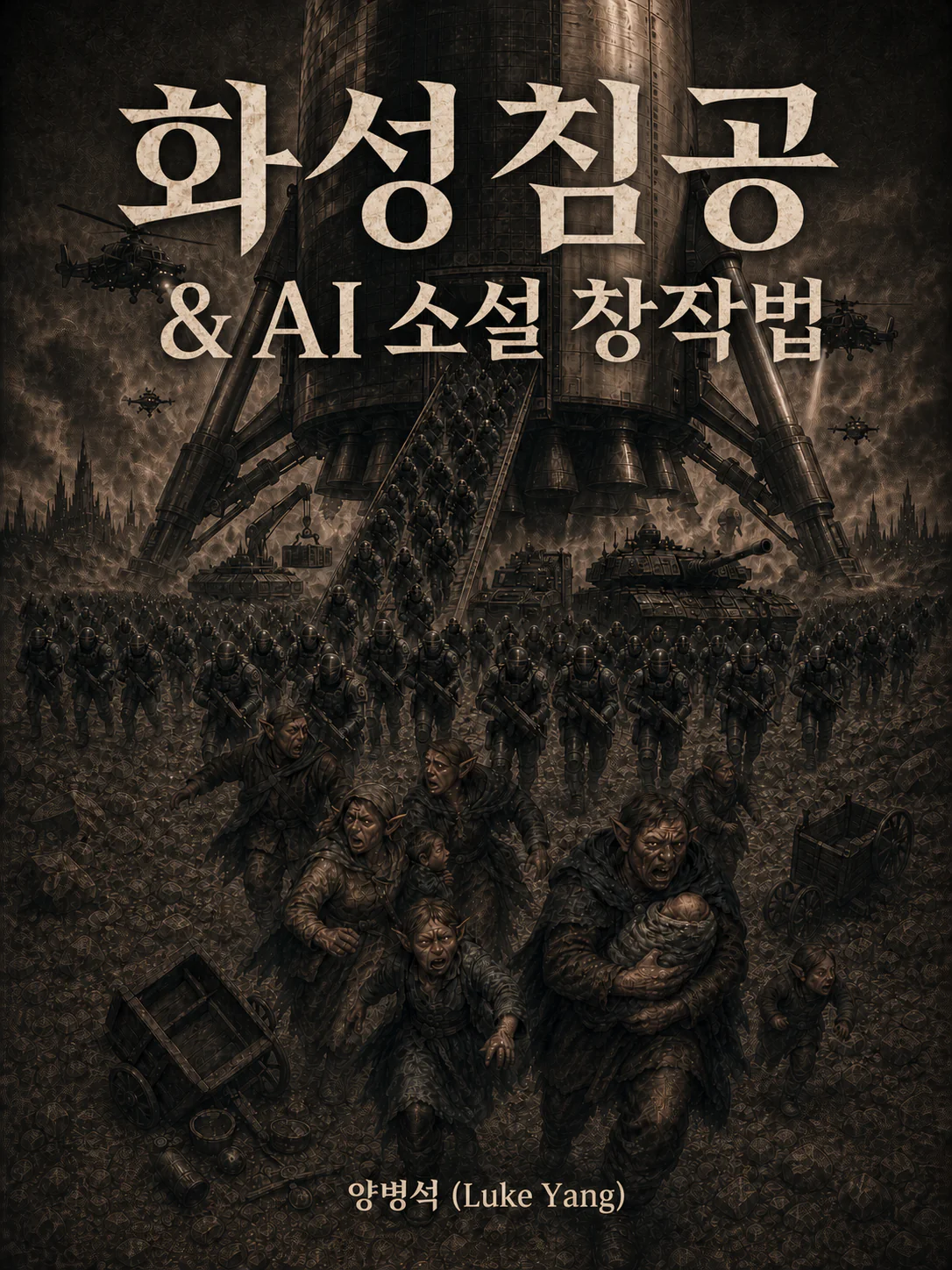 화성침공 & AI 소설 창작법 표지