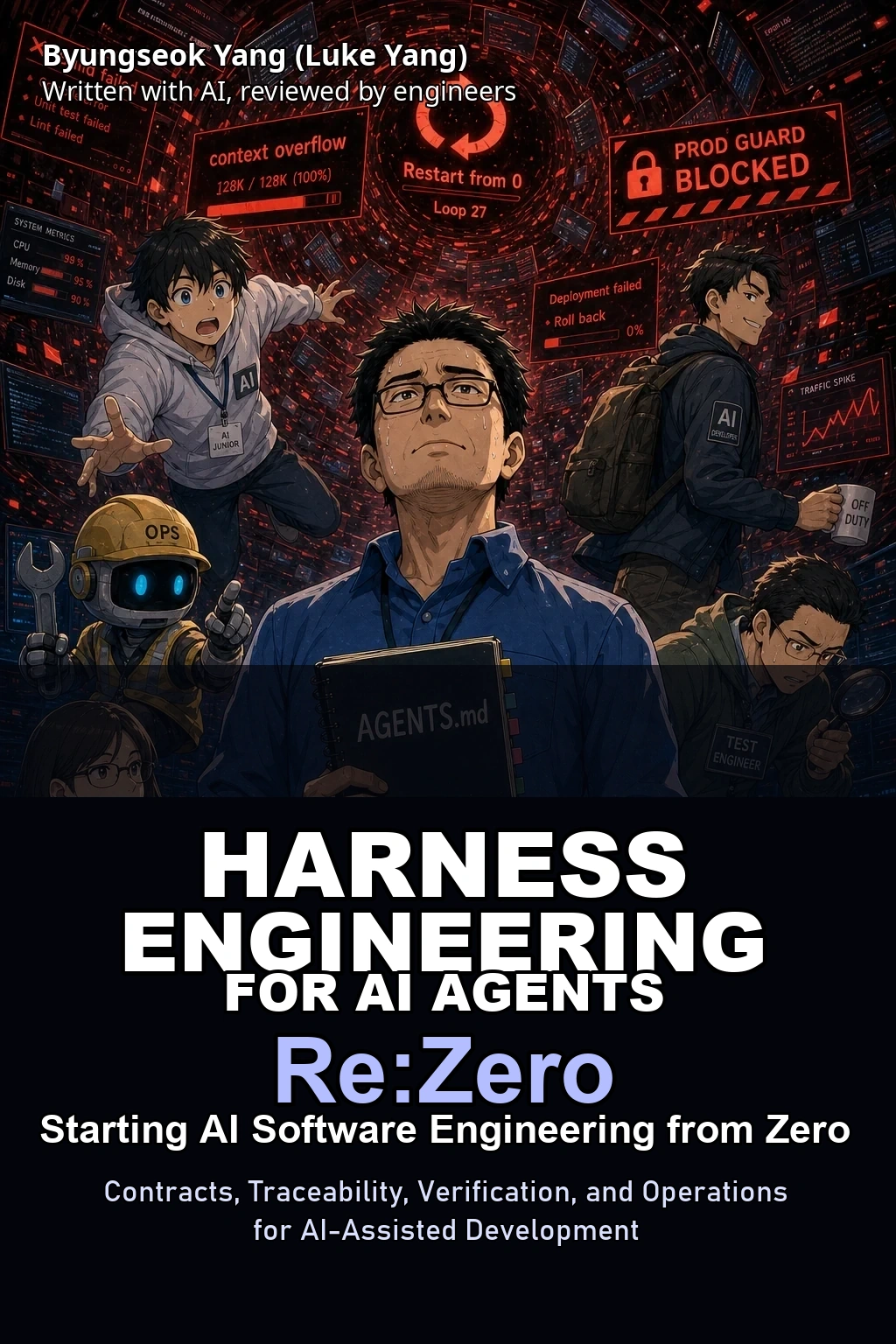 Harness Engineering for AI Agents: Re:Zero, Starting AI Software Engineering from Zero 표지
